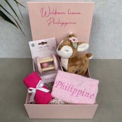 cadeaubox little dutch kraamcadeau hert fairy garden gepersonaliseerd met naam