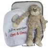 koffertje met slab jullie worden opa en oma