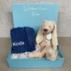 Kraamcadeau cadeaubox met naam - konijn Richie 0-1 jaar