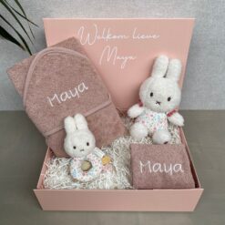 nijntje kraamcadeau lucky blossom gepersonaliseerde cadeaubox