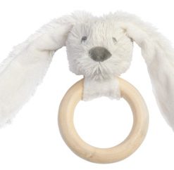 rabbit richie houten bijtring ivory