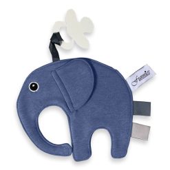 olifant speendoekje silkblue blauw