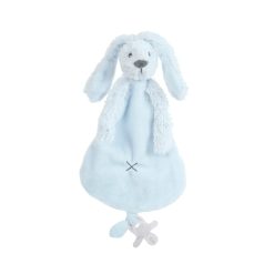 knuffeldoekje rabbit richie blauw