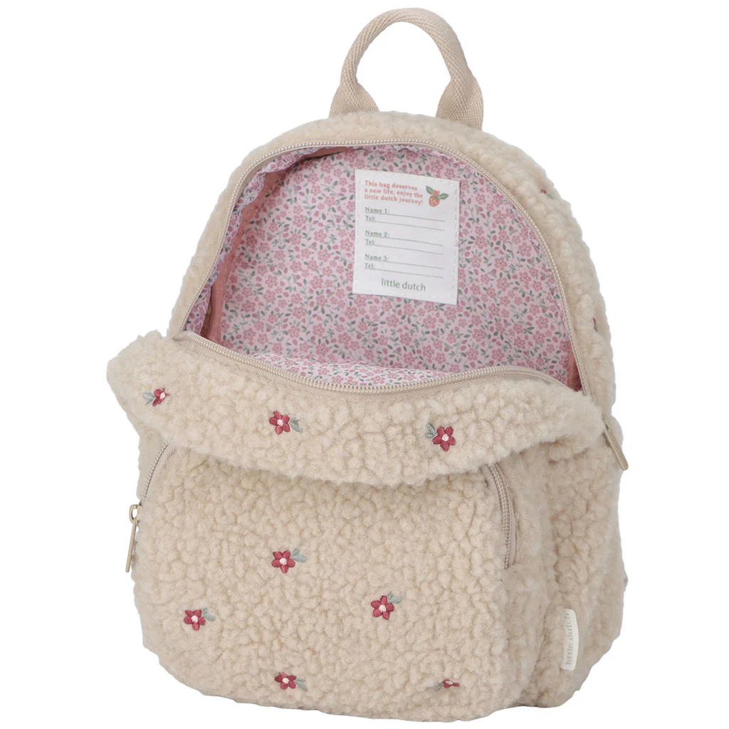 teddy rugzak met naam sand