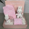 Gepersonaliseerde cadeaubox Nijntje kraamcadeau Lucky Blossom met naam roze