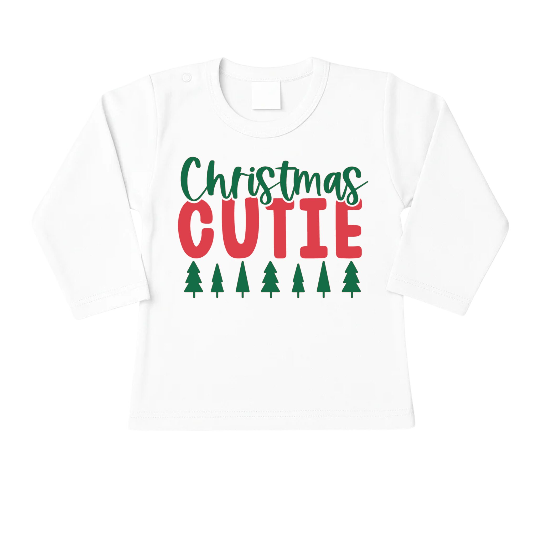 t-shirt christmas cutie baby's eerste kerst