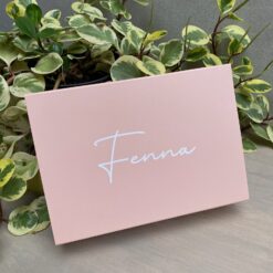 gepersonaliseerde cadeaubox roze