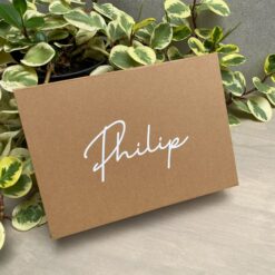 gepersonaliseerde cadeaubox bruin