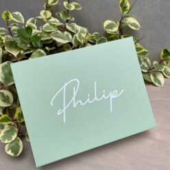 gepersonaliseerde cadeaubox mintgroen