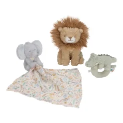 zachte baby giftset Little Dutch safari friends