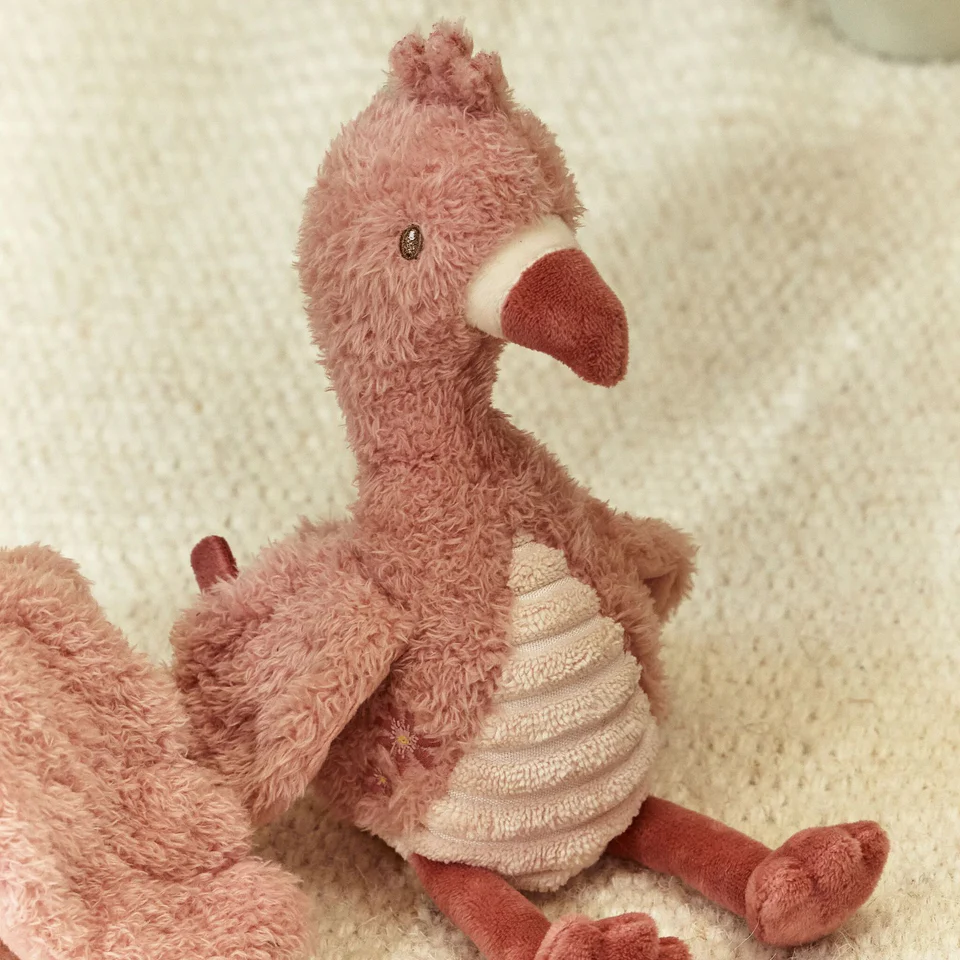 Little Dutch knuffel flamingo 17 cm roze