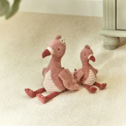 roze flamingo knuffel 17 cm Little Dutch