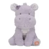 zachte knuffel nijlpaard Little Dutch paars