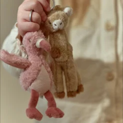 roze flamingo keychain Little Dutch