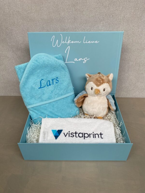 zakelijk kraamcadeau cadeaubox vistaprint